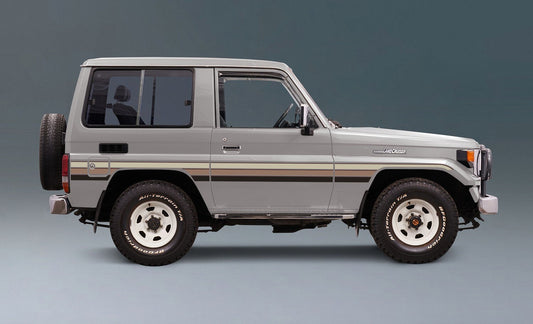 Brussels body stripe kit - BJ70/BJ71/Bundera SWB Land Cruiser blue gradient vehicle