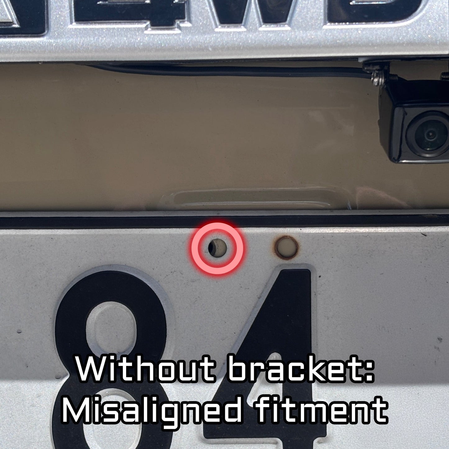70 Series Land Cruiser Centred License Plate Bracket (Australia) (1984-)