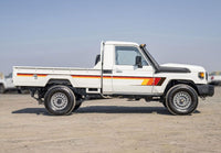 70 Series Land Cruiser Decal Body Stripe Kit (Broome) - 75/79 Series Single Cab (1985-)