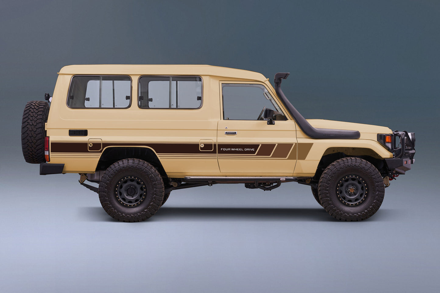 70 Series Land Cruiser Decal Body Stripe Kit (Cobar) - 75 Series (1985–1999)