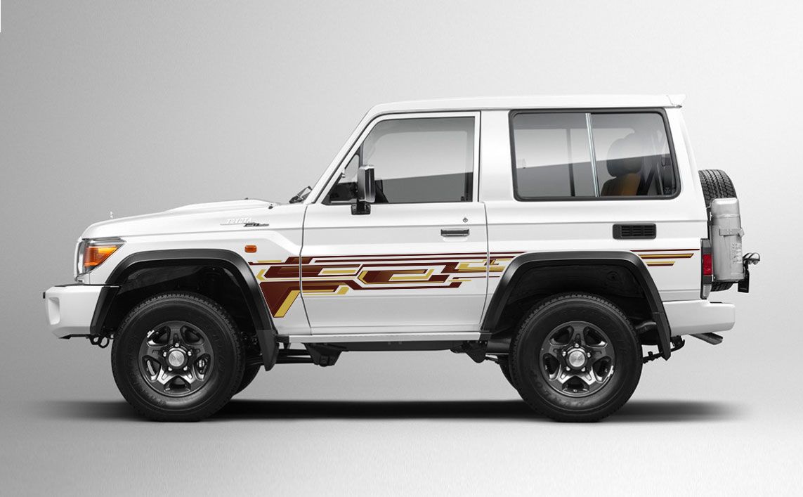70 Series Land Cruiser Decal Body Stripe Kit (Doha) -  71 Series (2023-)