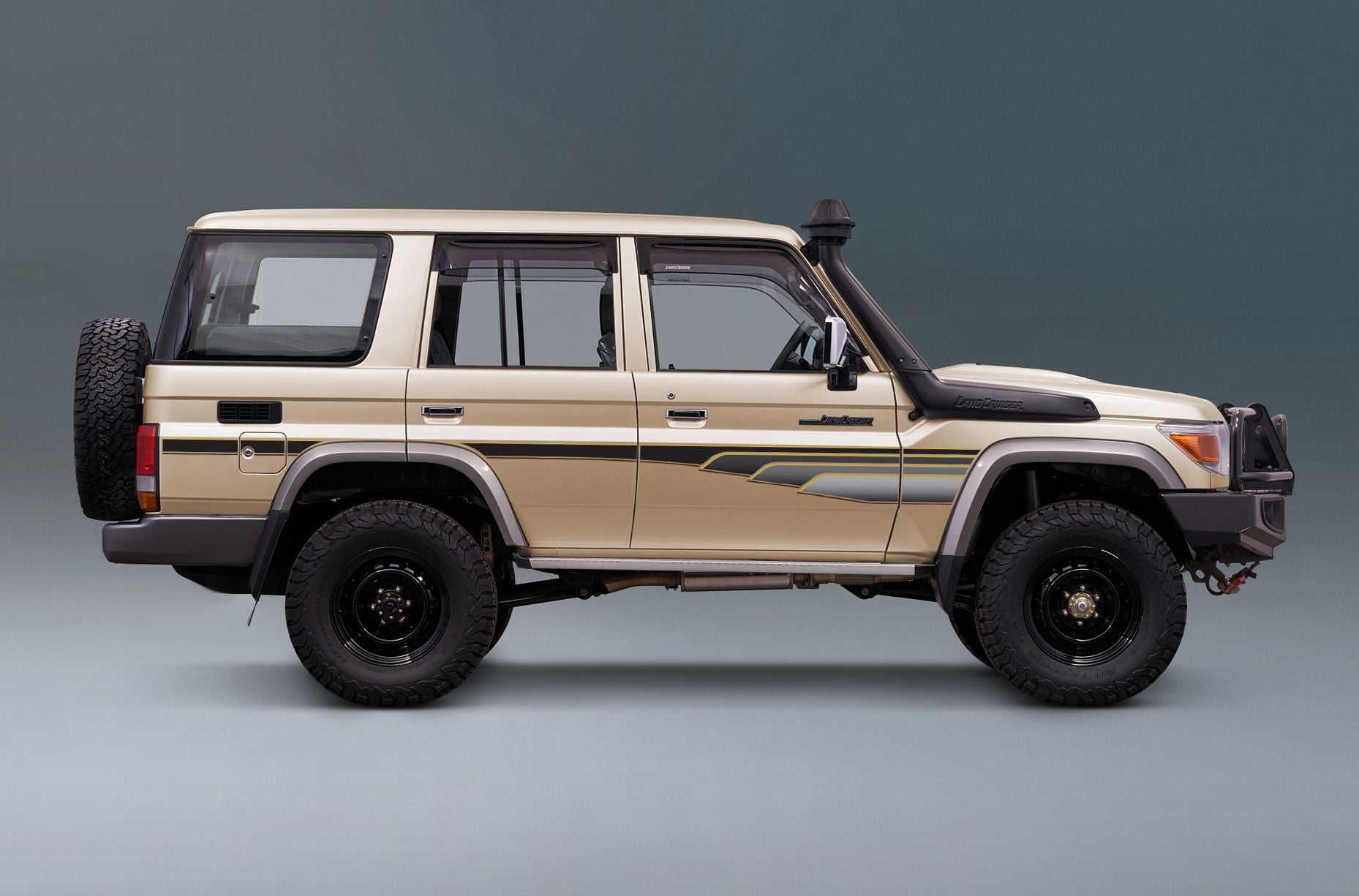 70 Series Land Cruiser Decal Body Stripe Kit (Muscat) - 76 Series (2007-)