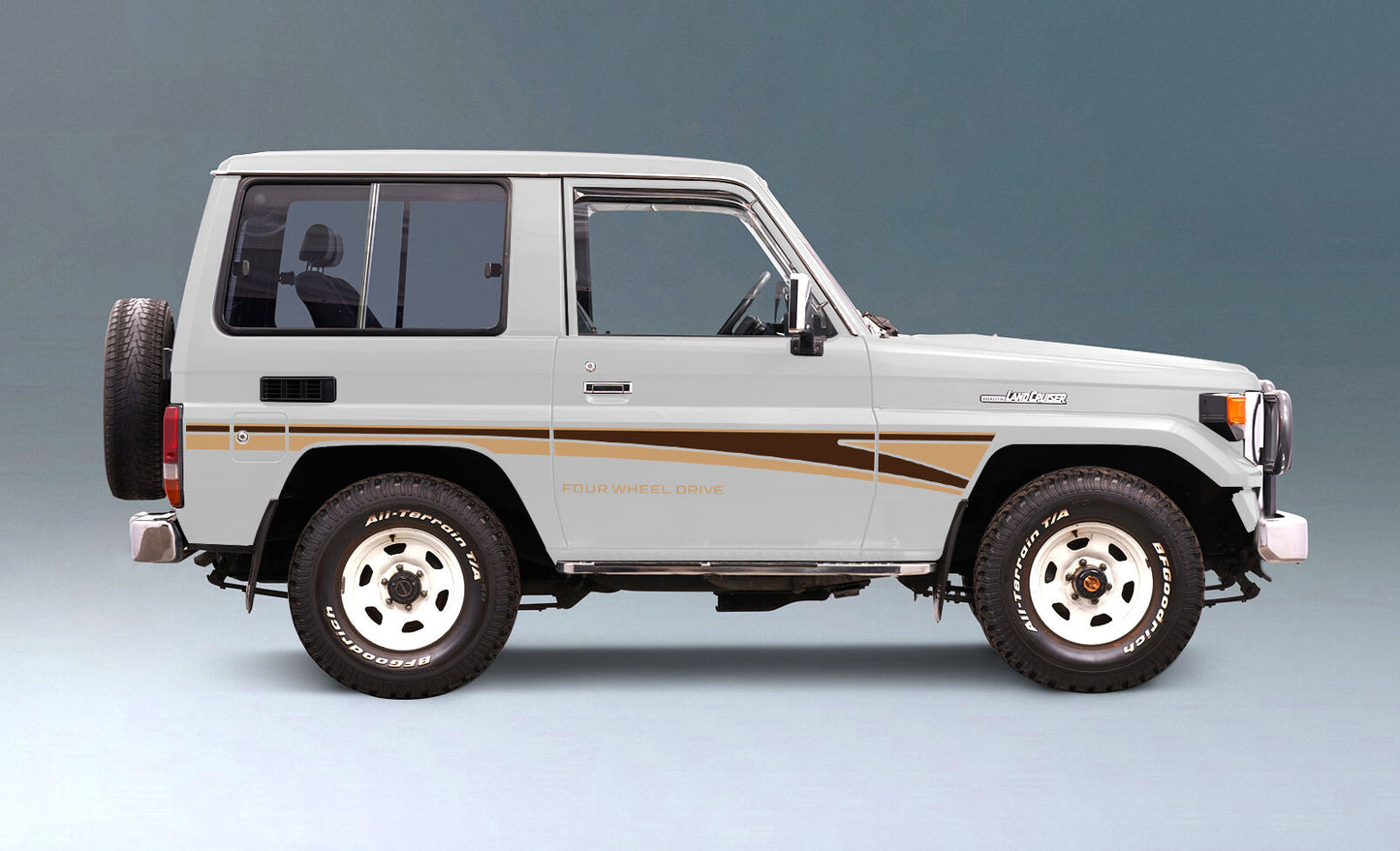 70 Series Land Cruiser Decal Body Stripe Kit (Narrabri) -  71 Series/Bundera (1984–)
