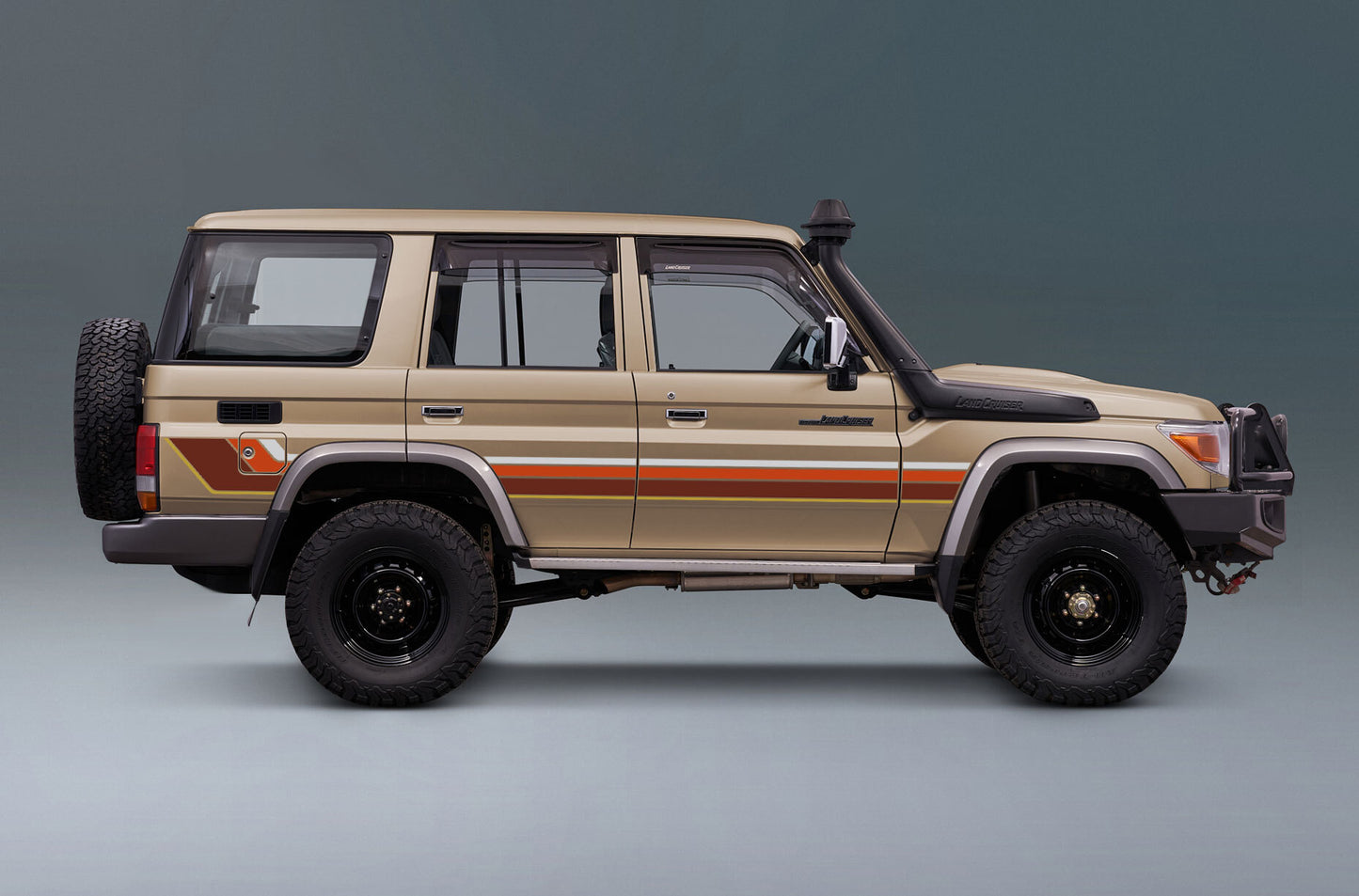 70 Series Land Cruiser Decal Body Stripe Kit (Renmark) - 76 Series (2007-)