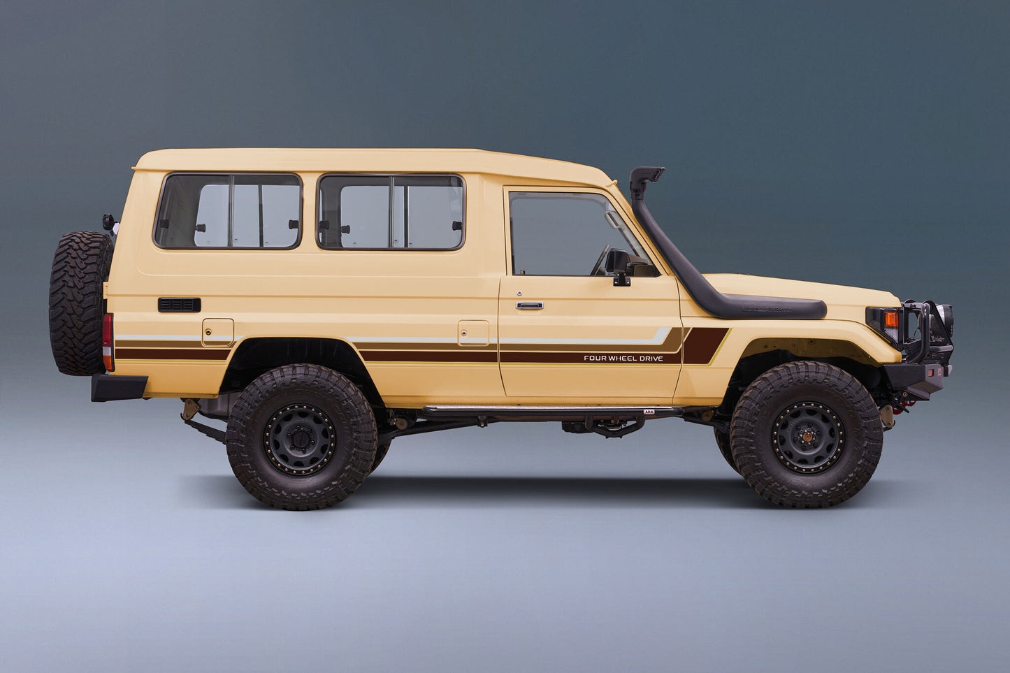 70 Series Land Cruiser Decal Body Stripe Kit (Renmark Type-1) - 75 Series (1985–1999)