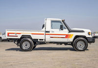 70 Series Land Cruiser Decal Body Stripe Kit (Tweed) - 75/79 Series Single Cab (1985-)