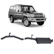 Performance 2.5" Tailpipe Assembly for the Toyota LandCruiser 75/78/79 Series 4.2L 1HZ (01/1990 - 01/2007)