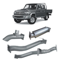 Extreme Duty 4" DPF Back Exhaust for the Toyota LandCruiser 79 Series Dual Cab (view 2)