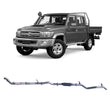 Extreme Duty 3" Turbo Back Exhaust for the Toyota LandCruiser 79 Series Dual Cab w/ Auxiliary Fuel Tank (01/2012 - 1 (view 2)