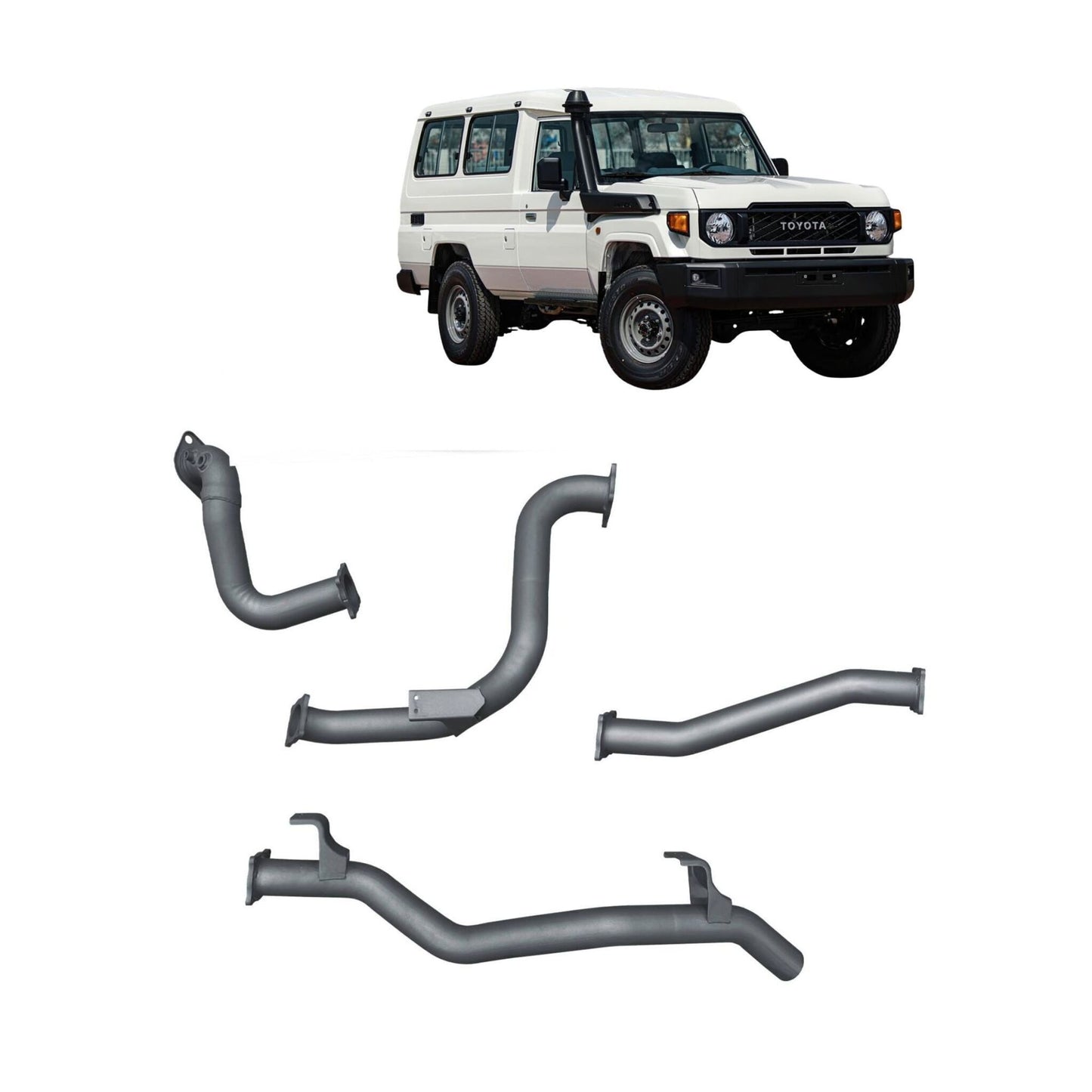 Extreme Duty 3" DPF Back Exhaust - 78 Series Troop Carrier (11/2016 - On)